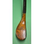 Fine R Forgan St Andrews early transitional driver c1885 - the golden fruitwood head c/w full length