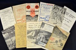 Cycle Racing programmes from the 1936 to 1939 - to include National Cyclists Union 24th Meeting of