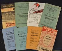 Cycle Racing programmes from 1934 to 1957 to incl National Cyclist Union held at Herne Hill for