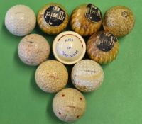 11 various golf balls to include 3x North British Pin-Hi wrapped golf balls, Align Pure Strike