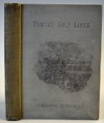 Hutchinson, Horace G - 'Famous Golf Links' 1st ed 1891with the original decorative cloth boards with