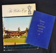 1961 Official  Walker Cup Golf programme - the 18th match played at The Seattle Golf Club