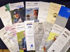 Collection of Annual Awards Signed Luncheon Menus from 1999 onwards - to incl PGA, European and