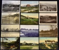 12x various Scottish and English  golfing postcards to include Scottish clubs incl "St Andrews