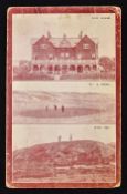 Scarce and early Prestatyn Golf Club postcard - rare Advertising Card, depicting: Club House, No.