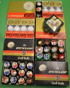 4x 12 Dunlop wrapped golf balls in Dunlop golf for boxes - mostly 1.62 but does include scarce