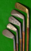 Half set of 4 golfing irons and a putter (5) to include Diamond back mid iron, Gourlay Special iron,