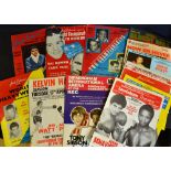 Collection of British Championship and International Boxing Programmes from 1952 onwards - to
