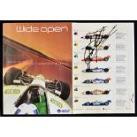 2002 US Fedex Cart Championship Series signed guide - signed by 4x drivers to their their team/car