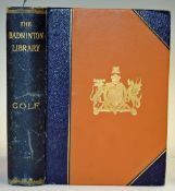 Hutchinson, Horace G - 'Golf: The Badminton Library' - 7th Ed. 1902, London: Longmans, Green, deluxe