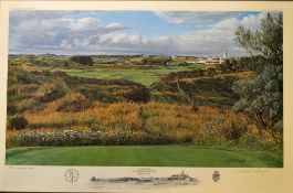 Hartough Linda "1991 THE 18TH HOLE - ROYAL BIRKDALE GOLF CLUB " signed limited edition colour