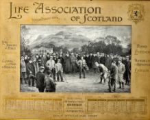 Brown, Michael James (1853-1947) 1900 Life Association of Scotland Golfing Calendar titled - "GOLF
