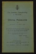 1932 Official Amateur Championship Golf Programme - for Tuesday, 24th May at Muirfield won by Jon