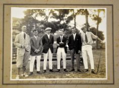 1918 US Florida State Open Golf Championship photograph - featuring 6 players on original mount