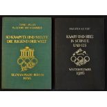 2x 1936 Official Olympic Games report books for the Summer and Winter Games, both in the original