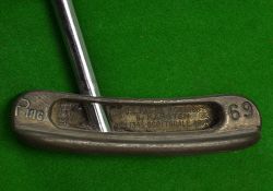 Early Karsten Scottsdale "Ping 69" manganese bronze putter c1961- slight off set shaft and fitted