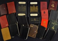 Collection of Herbert Sutcliffe passports, Cricket membership cards, diaries et al to incl 2x