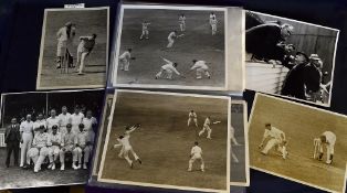 Collection of 1920s and 1930s county cricket press photographs (30) to include one of Herbert