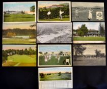 10x early American Golf Club postcards from the early 1900s onwards to incl "The Famous College Arms