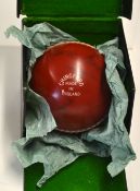 Rare Chingford Made In England 1st model signed Composite Cricket practice ball c1951 - unused and