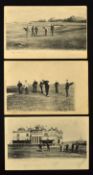 Collection of early "Golf" series postcards of The Old Course St Andrews  - to incl "Golf Club-