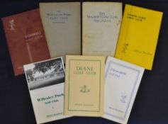 7x North East England golf club handbooks from the 1930s onwards by Robert HK Browning, Tom Scott,