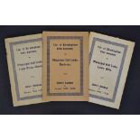 3x early City of Birmingham Parks Department Municipal Golf Links Handbooks from 1927/28 to