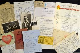 Collection of Herbert Sutcliffe personal photographs, various ephemera and correspondence to incl