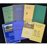 8x South West of England golf club handbooks from the 1930s onwards by Robert HK Browning, Tom