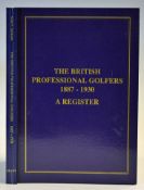 Jackson, Alan - 'The British Professional Golfers 1887-1930' - A Register, 1st ed. published by