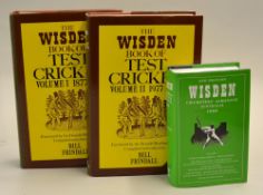 2x Wisdens "Book of Test Cricket" - to include Vol. I 1877-1977 and Volume II 1977-1989 both with