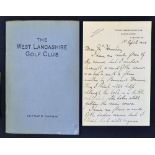 Darwin, Bernard - "The West Lancashire Golf Club - Blundell Sands, near Liverpool" golf club