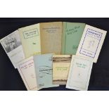 9x North England golf club handbooks from 1931 onwards to incl Buxton and High Peak Golf Club 1931