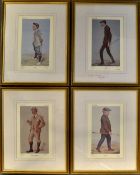 4x Vanity Fair limited edition prints - to incl J.H Taylor "John Henry", Harold Hilton "Hoylake",