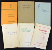 7x East of England golf club handbooks from the 1930s onwards by Robert HK Browning, Tom Scott, M