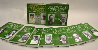 Cricket Books (10) - Complete collection of "First Class Cricket - A Complete Record" from 1930 to