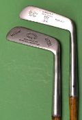 2x interesting long hosel blade putters to include "The Don" Hesketh style putter together with