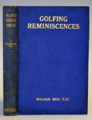 William, Reid - 'Golfing Reminiscences; the growing of the game 1887-1925', 1st ed. 1925, in blue