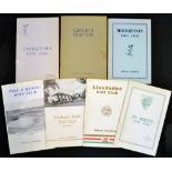 7x Welsh and Isle of Man  golf club handbooks from the 1930s onwards by Robert HK Browning,