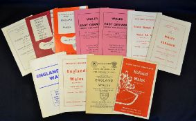 Collection of 1960s international hockey programmes - with games against England, Scotland, and