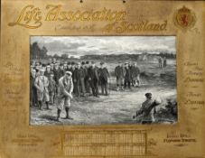 Brown, Michael James (1853-1947) 1894 Life Association of Scotland Golfing Calendar titled "MATCH AT