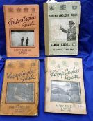 ANGLER'S GUIDES: (4) Collection of 4 Hardy angler's guides, 1930, 31, 34 and 36, minor chips to