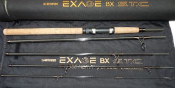 ROD: Shimano Exage BX STC 3.0m heavy action graphite spinning rod, 5 section, new shop stock,