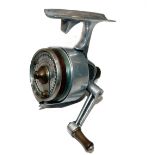 REEL: Illingworth No.4 Mk2 salmon threadline casting reel, silver plated spool rim, adjustable brake