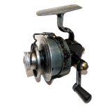 REEL: Rare Allcock Felton Crosswind Junior spinning reel, wire half bail pick up, turned alloy spool