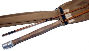 ROD: Caudle & Rivas The Lambourne Rod, 8' 2 pcs split cane fly rod in fine condition, lined butt &