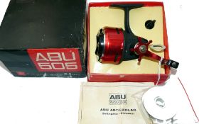 REEL: Abu Sweden 505 closed face match reel in as new condition, comes with spare alloy spool,