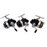 REELS: (3) Collection of 3 Leighton English threadline spinning reels, in models 1,2 and 3, rare