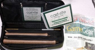 ACCESSORY: Cast Rite fly casting practise rod, comprising 2 x handles and extension, c/w coaching