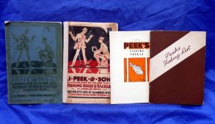 CATALOGUES: (4) Four J Peek & Son London angler's guides, 1926 with re taped spine, 1930, 35 and 52,